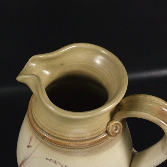 Jack Westlin Studio Pottery Pitcher Signed 8" Hand Thrown Jug Floral Vase - Picture 6 of 7